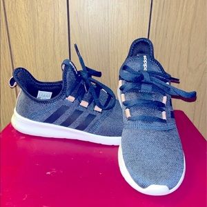 Adidas size 7 womens shoes. Dark blue with rose gold accents. Barely worn